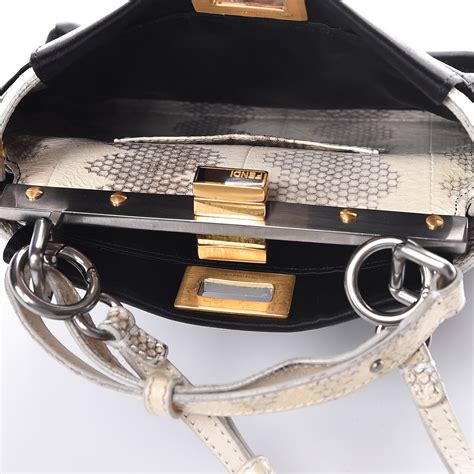 prezzo micro peekaboo fendi|fendi peekaboo snakeskin.